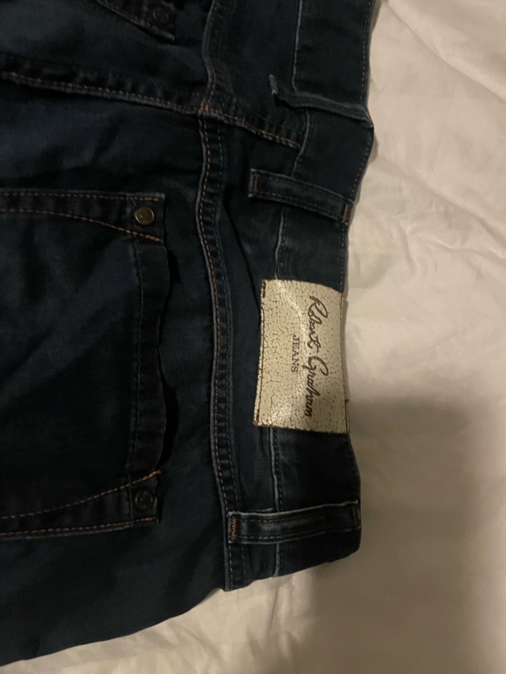 Robert Graham Men's Navy Slim Straight Jeans